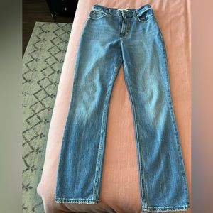 Abercrombie Ultra High Rise 90s Slim Straight Jean- 26 SHORT